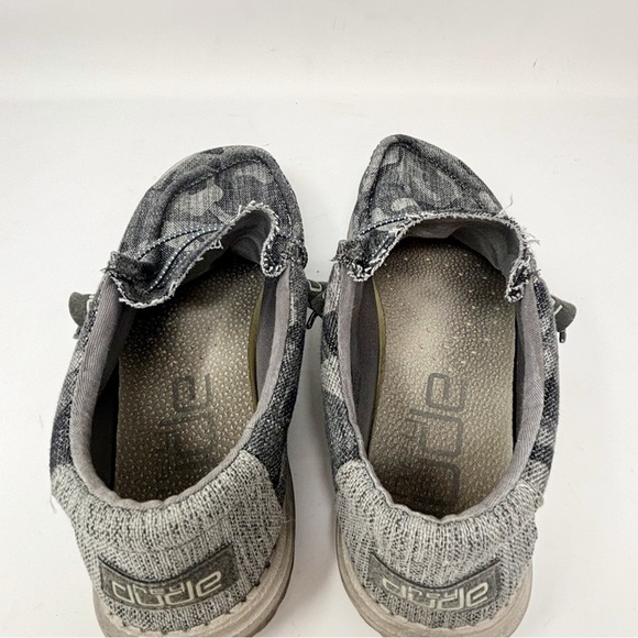 HEY DUDE Men’s Gray WALLY CAMO TWEED Washable Lightweight Chukka Shoes Size 8 - Picture 9 of 9